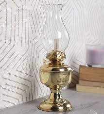 Maybe you would like to learn more about one of these? Buy Brass Vintage Oil Chimney Transparent Glass Shade Table Lamp With Brass Base By Exim Decor Online Eclectic Table Lamps Table Lamps Lamps And Lighting Pepperfry Product