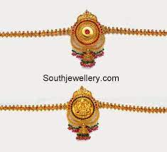 4 In 1 Double Sided Lakshmi Vaddanam Jewellery Designs Jewellery Shop Design Gold Jewelry Fashion Gold Necklace Designs