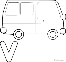 We may earn commission on some of the items y. Letter V And A Van Coloring Page Coloringall