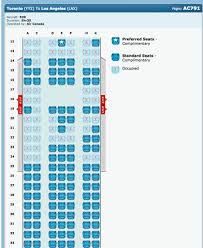 air canada seat maps