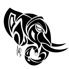 Tribal Elephant Tattoo Head Photo 11 Tribal Drawings Elephant Tattoos Tribal Elephant