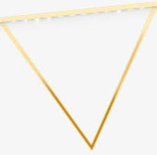 Golden Triangle Frame Beautiful Diamond Earrings Triangle Golden Triangle