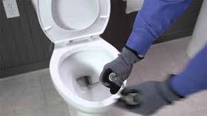 Pour one cup of baking soda into the clogged toilet and then slowly pour one cup of vinegar into the to use an auger, you simply snake the cable down the hole. Toilet Auger Vs Snake What S The Difference And Which Tool To Use