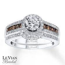 Levian Chocolate Diamonds 1 1 5 Ct Tw Bridal Set 14k Gold Chocolate Diamond Wedding Rings Chocolate Diamond Ring Engagement Diamond Wedding Rings Sets