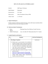 Modul yang dibuat harus bisa diakses di mana saja dan kapan saja secara online melalui situs web maupun ponsel pintar, dan secara offline dalam bentuk cd dan modul cetak. Rpp Fpb Smp Kelas 7 Blended Learning Pdf
