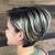 Shoulder Length Short Black Hair With Blonde Highlights