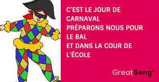 Si tu habites près de nice ou de le mardi gras est le jour le plus important de la période du carnaval. Le Jour De Carnaval Paroles Anny Versini Jean Marc Versini
