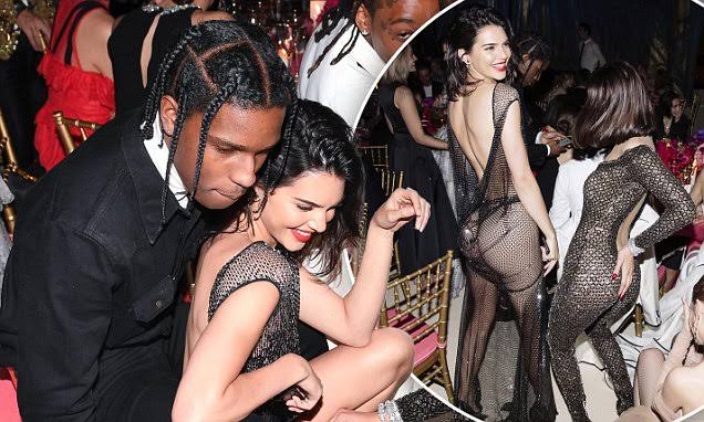 Kendall Jenner gets cosy with A$AP Rocky inside Met Gala | Daily Mail Online