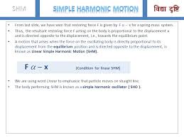 Simple Harmonic Motion Part 1 Ppt Download