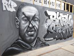 And across the world as protests against police brutality have continued since his death in minneapolis while being forcibly detained by police. Mural Of George Floyd Defaced In Downtown Birmingham Cbs 42