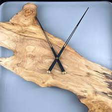 Chestnut Live Edge Wall Clock 60cm