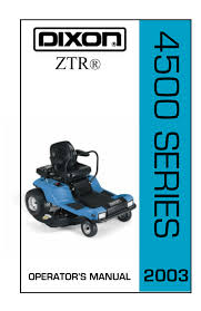Dixon Ztr 4515b Operator S Manual Manualzz