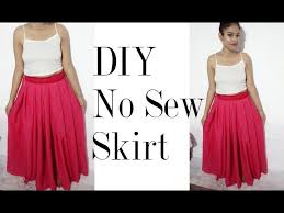Take your measuring tape and measure the top of your back, under your armpits. Diy No Sew Maxi Skirt No Cutting No Sewing