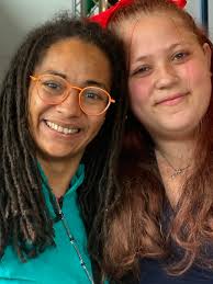 Girls got fancy for the movies yesterday. I love their love for life! Just  one little happy family🥰