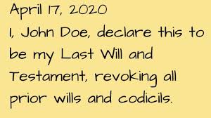 In the negative, we add not to the end of will and not to the main verb. Sample Handwritten Will Leaving Estate To Children No Notary Or Witness Requirement Youtube