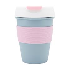 Travel Cup Grey Pink Kmart