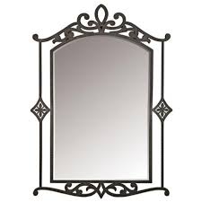 Bathroom Mirror Clipart Black And White La Parra Collection Hand Forged 40 High Wall Mirror 91812 Lampsplus Com Diseno De Puerta De Hierro Espejo De Pie Espejos Decorativos