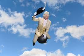 Bildergebnis für münchhausen auf der kanonenkugel