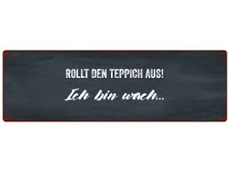 Der unterricht beginnt um bald neum. Metallschild Blechschild Rollt Den Teppich Aus Prinzessin Start Morge 11 99
