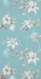 Vlies Tapete Florales Blumen Muster Blau Tuerkis Creme Braun Summer Breeze 17882 Imagem Floral Estampas Papeis De Parede