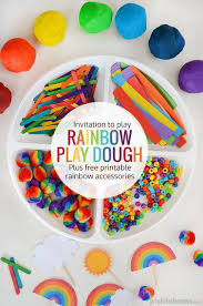 Rainbow Play Dough Free Printables Picklebums Play Dough Invitation Playdough Party Playdough Activities