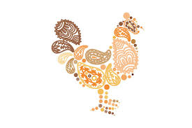 Can be used with the silhouette cutting machines or other machines that accept svg. Chicken Made Out Of Paisly Patterns Svg Cut File By Creative Fabrica Crafts Creative Fabrica