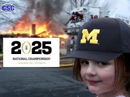 When you are a Michigan fan and Ohio State is playing Notre Dame in the  Championship game...