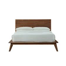 A platform bed is a low profile bed frame with a solid or slatted surface for mattress support. Modern Contemporary Platform Bed Without Headboard Allmodern