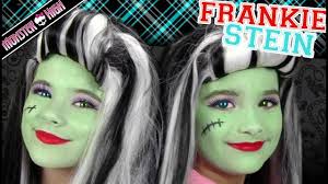 Please don't use this image on websites, blogs or other media without my explicit permission. Frankie Stein Monster High Costume Makeup Tutorial For Halloween Kittiesmama Bratayley Youtube