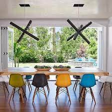 Try & do wooden dining room side chair set of 2,black kitchen chairs with solid wooden seat & metal legs stackable fully assembled natural country dining chairs for room restaurant and outdoors. Mixed Color Dining Chairs Design Ideas
