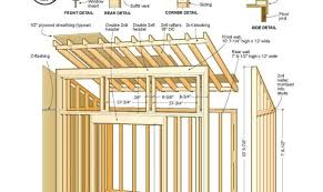 Skillion roofs are common for additions to existing homes along with being a good choice for sheds and porches, but more contemporary style buildings may. Shed Plans Can Have Variety Roof Styles Blueprints House Plans 129134