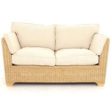 Art leon 4 piece outdoor rattan wicker patio conversation set sectional furniture cushioned sofa, storage coffee table/ottoman. 2 Seater Natural Rattan Sofa Skipton Rattan And Teak Indoor Furniture