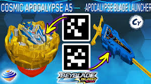 Dec 18, 2019 · hasbro prime apocalypse a5 prototype mod! Cosmic Apocalypse Qr Code Apocalypse Blade Launcher Qr Code Zankye Collab Beyblade Burst Rise App Youtube