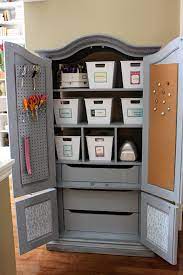 Craft Armoire Craft Armoire Organization Furniture Craft Room Storage