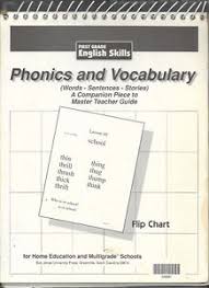 Details About First Grade English Skills Phonics Vocabulary Flip Chart Bju Press