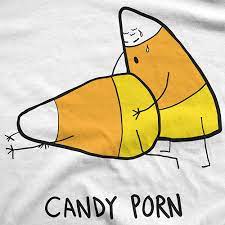Amazon.com: Mens Candy Porn Tshirt Funny Halloween Candy Corn Tee for Guys  Crazy Dog Men's Novelty T-Shirts for Halloween Season Perfect Adult Gift  Soft Comfortable Funny T Shirts for Men White S :