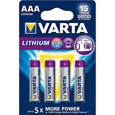Operates with 6 aaa batteries, delivered without batteries. Varta Lithium Batterie Aaa Micro Fr10g445 Lr03 4er Pack Akkuteile De
