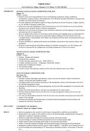 Lead Database Administrator Resume Samples Velvet Jobs