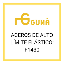 Cordón elástico redondo de gran suavidad.ofrece muy poca tensión al estiramiento, por lo que es ideal para fabricar mascarillas quirúrgicas profesionales esta goma tiene forma de un ligero canalé en horizontal y es la denominada suave o blanda perfecta para trabajos que no necesiten mucha. Aceros De Alto Limite Elastico F1430 Ferros Guma