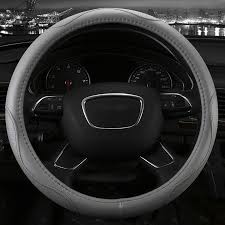 Genuine Leather Car Steering Wheel Cover Five Colors For Dodge Dacota Caliber Journey Nitro Car Steering Wheel Cover Interior Accessories Steering Wheel Cover