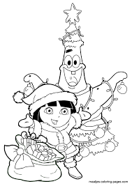 Dora The Explorer Christmas Coloring Pages Christmas Coloring Pages Coloring Pages Christmas Colors