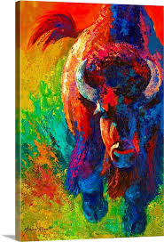 Low price guarantee, fast shipping & free returns, and custom framing options on all prints. Straight Forward Bison In 2021 Art Canvas Art Buffalo Art