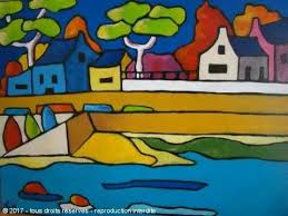 Epingle Par Maksim Danilyuk Sur Casitas Agua Peinture Illustration Contemporaine Peinture Naive