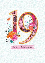 Age Birthday Milestone Big Number Patchwork 19 Happy 19th Birthday Happy Birthday Girls Happy Birthday 19