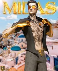 This outfit is one of the fortnite battle pass cosmetics in chapter 2 season 2. Hi I Am Calamity On Twitter He S The Summer Now He S The Golden Summer He Is Midas Fortnite Fortniteart Fortnitemidas