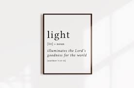 Light Defintion Print Salt Light Print Bible Verse Print Etsy In 2020 Bible Verse Prints Salt And Light You Are The Father