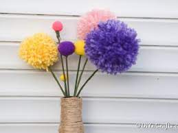 Check spelling or type a new query. Adorable Diy Pom Pom Flowers Bouquet Decoration