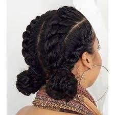 Afrodelicious Salon De Coiffure Pour Cheveux Crepus Soin Et Coiffure Rapide Cornrow Hairstyles Natural Hair Styles Braided Hairstyles