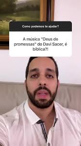 O música Deus de promessas, do Davi Sacer, mesmo tratando sobre as  promessas de Deus, é uma música muito mais voltada para o homem do que de  adoração a Deus. Leia a análise da música no nosso blog ...