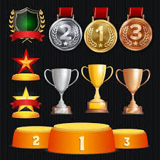 Vector Awards And Trophies Collection Golden Badges And Labels Championship Design 1st 2nd 3rd Place Golden Silver Bronze Achievement Badge Medal Medal Clipart Trophy Collection Bronze Badge Badge